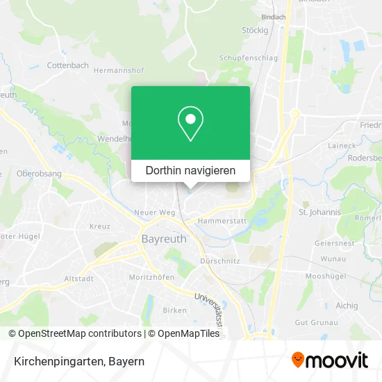 Kirchenpingarten Karte
