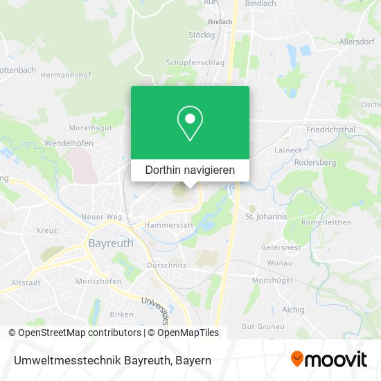 Umweltmesstechnik Bayreuth Karte