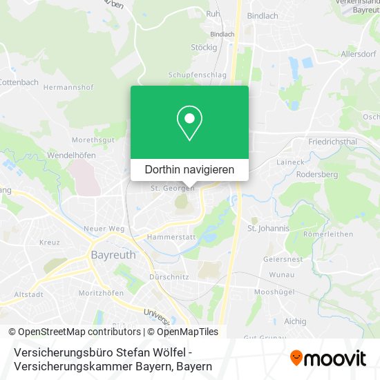 Versicherungsbüro Stefan Wölfel - Versicherungskammer Bayern Karte