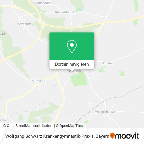 Wolfgang Schwarz Krankengymnastik-Praxis Karte