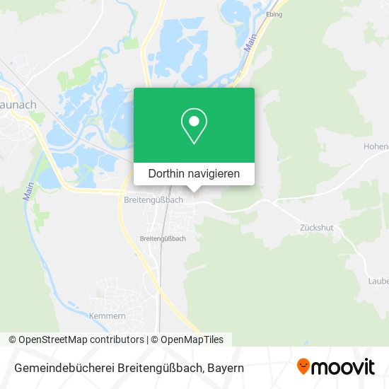 Gemeindebücherei Breitengüßbach Karte