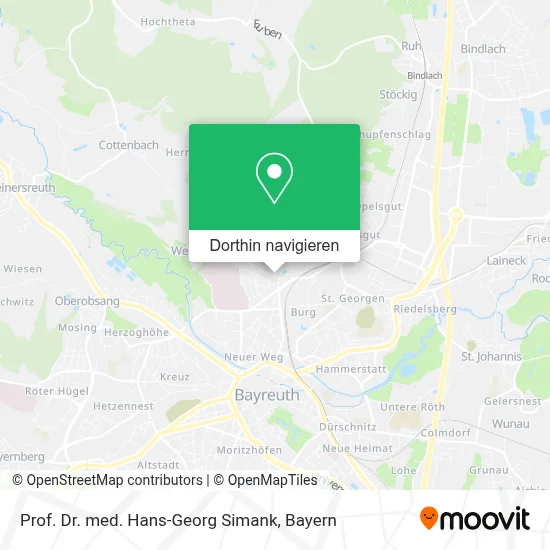 Prof. Dr. med. Hans-Georg Simank Karte