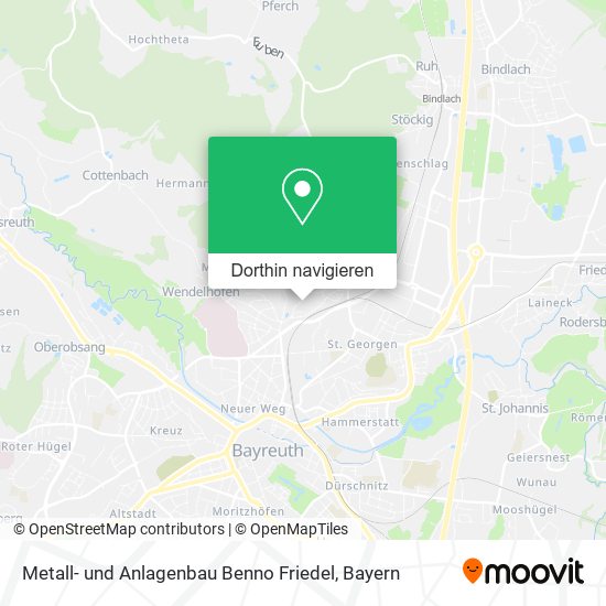 Metall- und Anlagenbau Benno Friedel Karte
