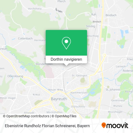 Ebenistrie Rundholz Florian Schreinerei Karte