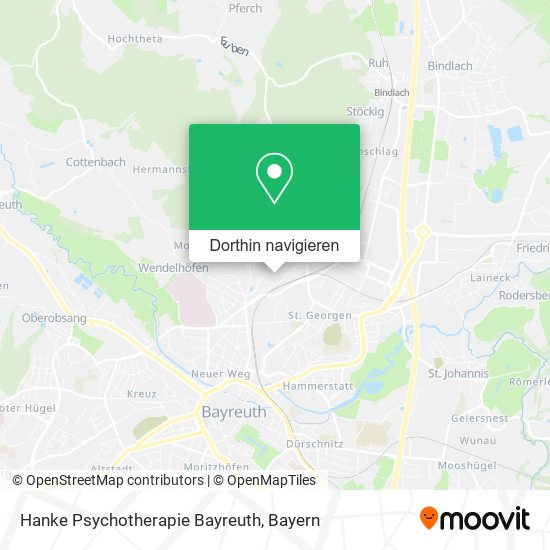 Hanke Psychotherapie Bayreuth Karte