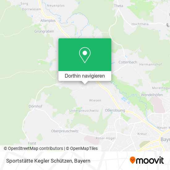 Sportstätte Kegler Schützen Karte