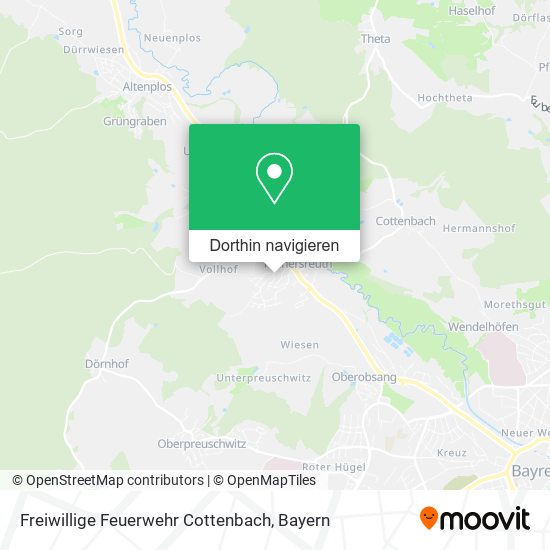 Freiwillige Feuerwehr Cottenbach Karte