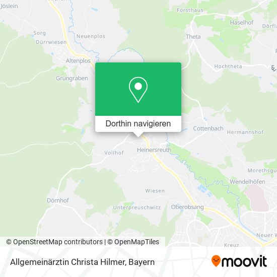 Allgemeinärztin Christa Hilmer Karte