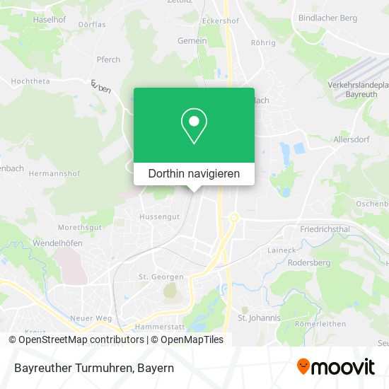 Bayreuther Turmuhren Karte