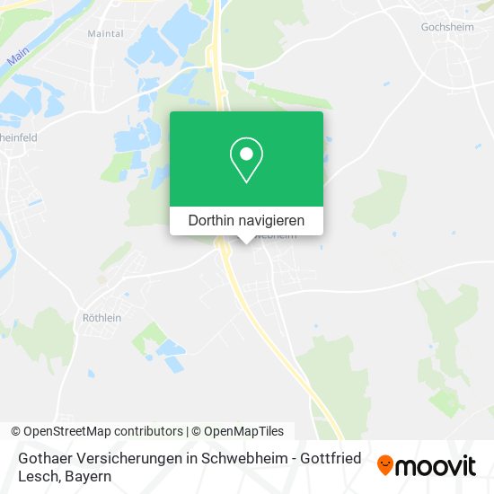 Gothaer Versicherungen in Schwebheim - Gottfried Lesch Karte