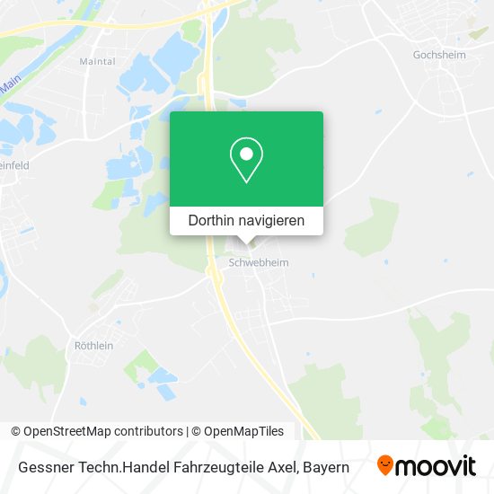 Gessner Techn.Handel Fahrzeugteile Axel Karte