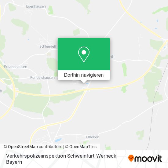 Verkehrspolizeiinspektion Schweinfurt-Werneck Karte