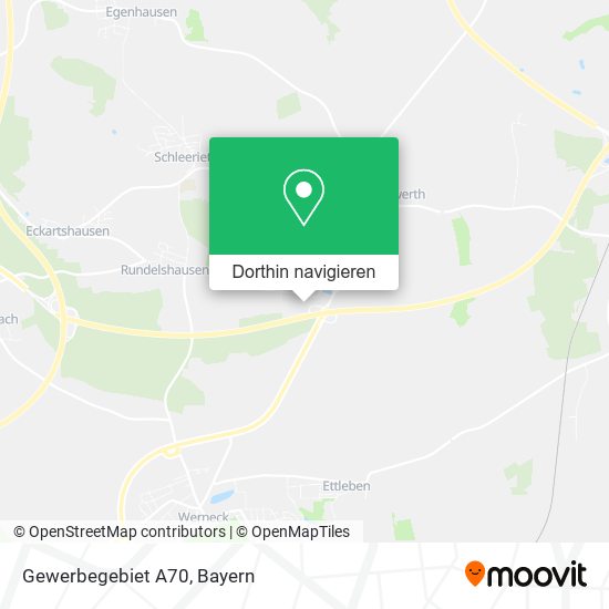 Gewerbegebiet A70 Karte