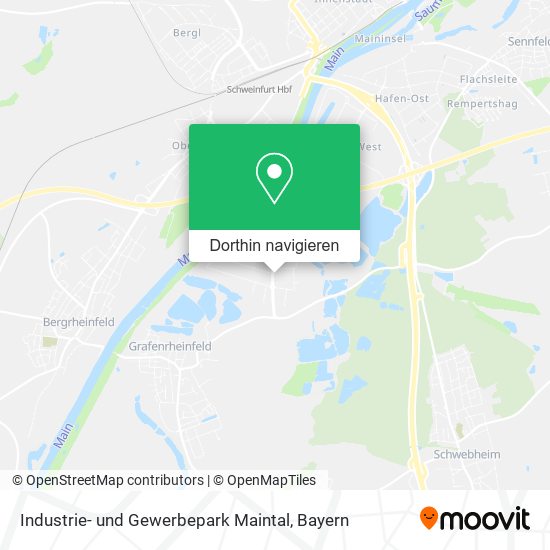 Industrie- und Gewerbepark Maintal Karte