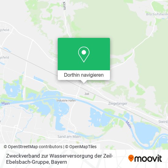 Zweckverband zur Wasserversorgung der Zeil-Ebelsbach-Gruppe Karte