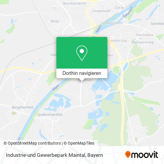 Industrie-und Gewerbepark Maintal Karte