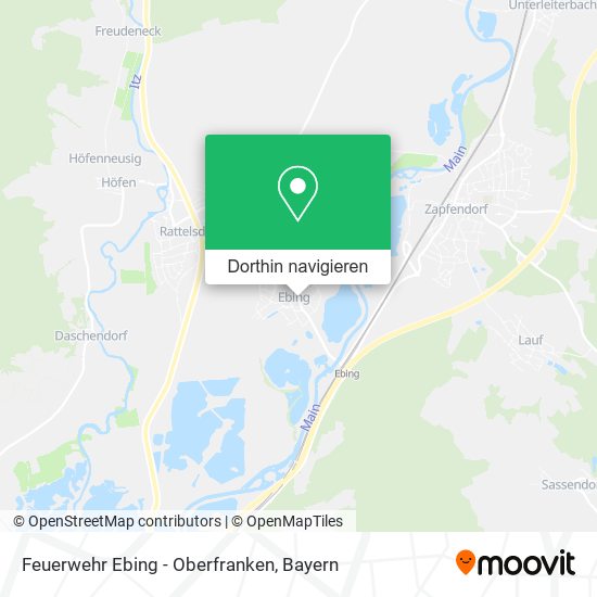Feuerwehr Ebing - Oberfranken Karte