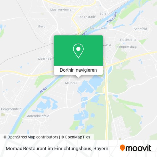 Mömax Restaurant im Einrichtungshaus Karte