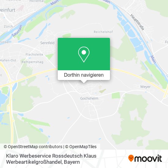 Klaro Werbeservice Rossdeutsch Klaus Werbeartikelgroßhandel Karte