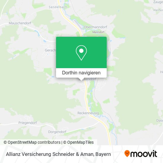 Allianz Versicherung Schneider & Aman Karte