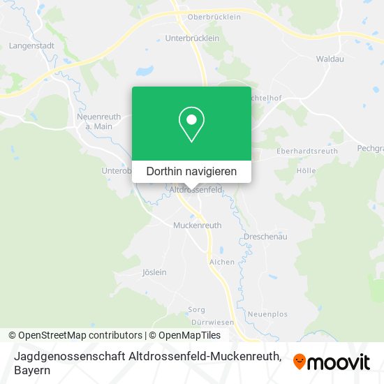 Jagdgenossenschaft Altdrossenfeld-Muckenreuth Karte