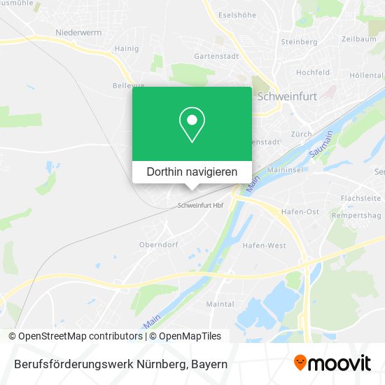 Berufsförderungswerk Nürnberg Karte