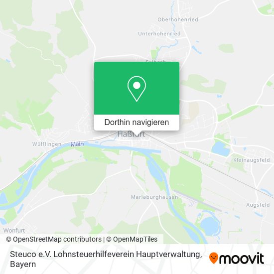 Steuco e.V. Lohnsteuerhilfeverein Hauptverwaltung Karte