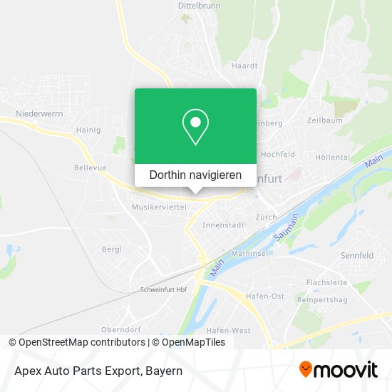 Apex Auto Parts Export Karte