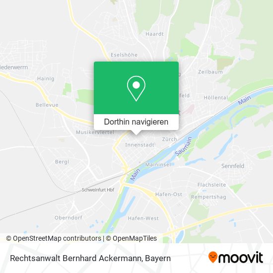Rechtsanwalt Bernhard Ackermann Karte