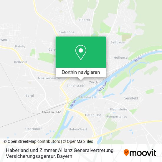 Haberland und Zimmer Allianz Generalvertretung Versicherungsagentur Karte