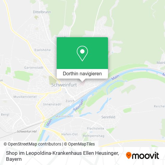 Shop im Leopoldina-Krankenhaus Ellen Heusinger Karte