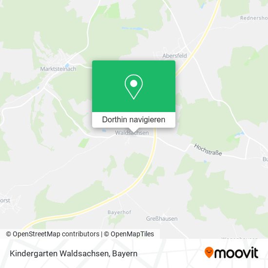 Kindergarten Waldsachsen Karte
