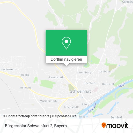 Bürgersolar Schweinfurt 2 Karte