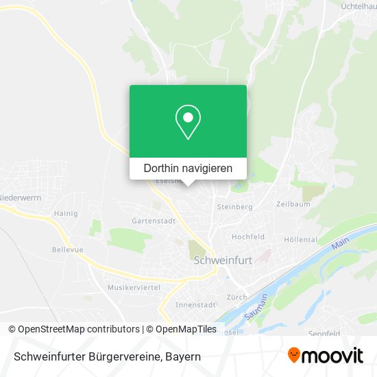 Schweinfurter Bürgervereine Karte