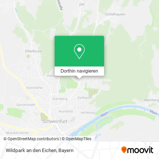 Wildpark an den Eichen Karte