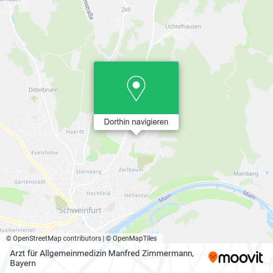 Arzt für Allgemeinmedizin Manfred Zimmermann Karte