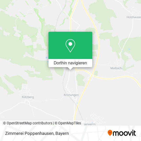 Zimmerei Poppenhausen Karte