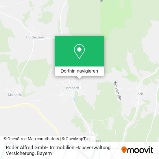 Röder Alfred GmbH Immobilien Hausverwaltung Versicherung Karte