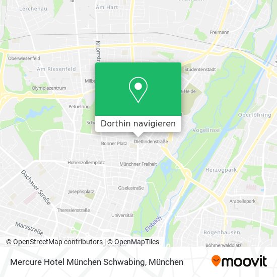 Mercure Hotel München Schwabing Karte