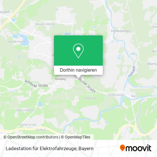 Ladestation für Elektrofahrzeuge Karte