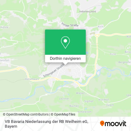 VB Bavaria Niederlassung der RB Weilheim eG Karte