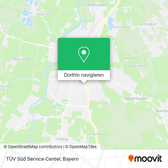 TÜV Süd Service-Center Karte
