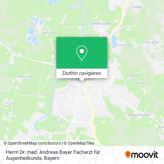 Herrn Dr. med. Andreas Bayer Facharzt für Augenheilkunde Karte
