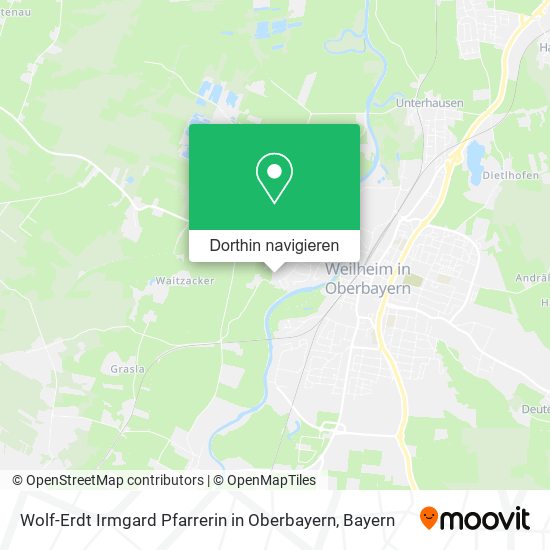 Wolf-Erdt Irmgard Pfarrerin in Oberbayern Karte