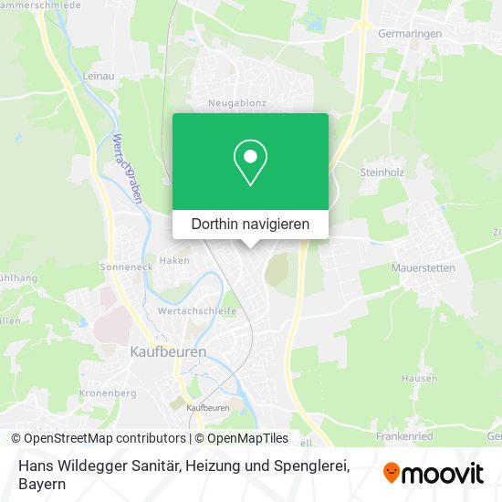 Hans Wildegger Sanitär, Heizung und Spenglerei Karte