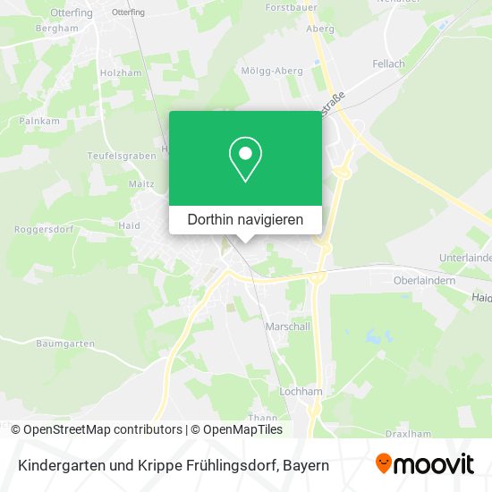 Kindergarten und Krippe Frühlingsdorf Karte