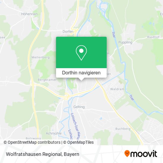 Wolfratshausen Regional Karte