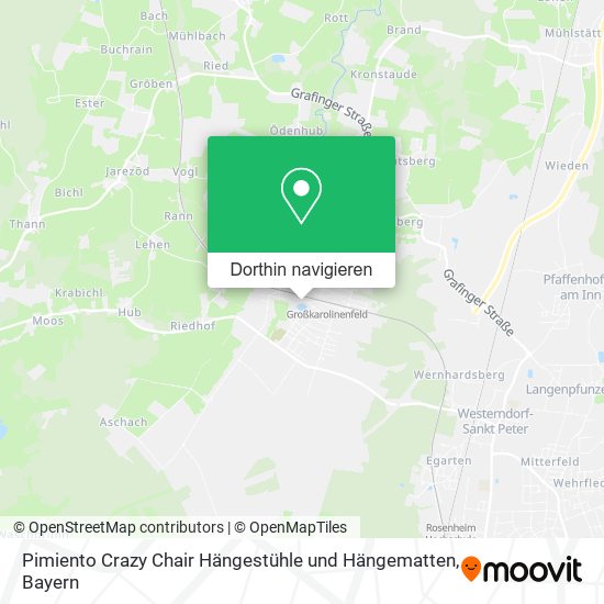 Pimiento Crazy Chair Hängestühle und Hängematten Karte
