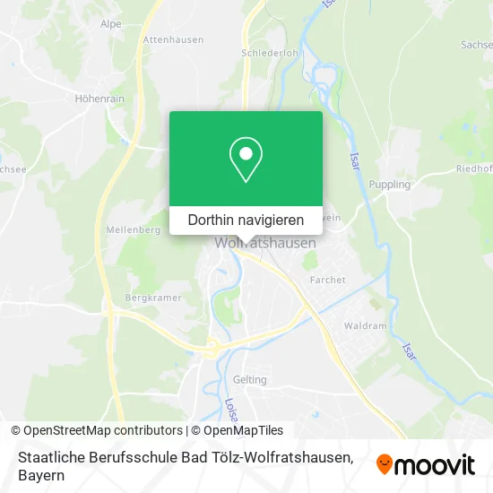 Staatliche Berufsschule Bad Tölz-Wolfratshausen Karte