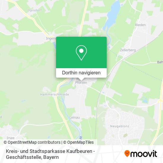 Kreis- und Stadtsparkasse Kaufbeuren - Geschäftsstelle Karte